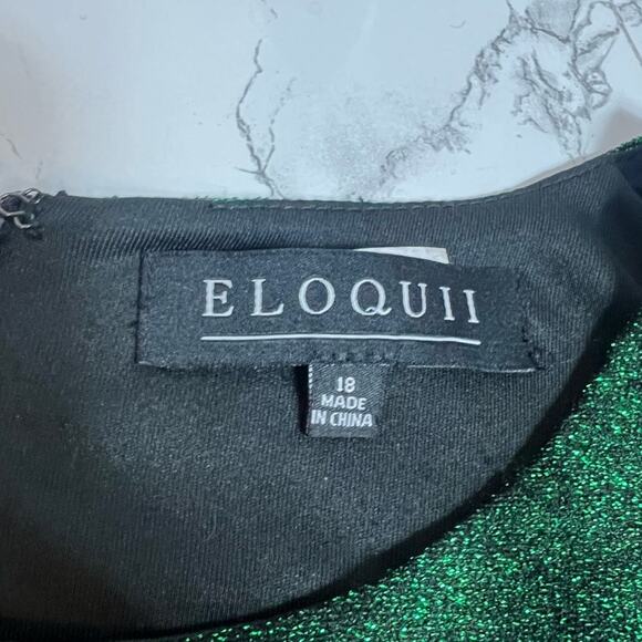 ELOQUII - Sparkle Maxi Dress with Wrap Skirt Sz 18 - Picture 11 of 11